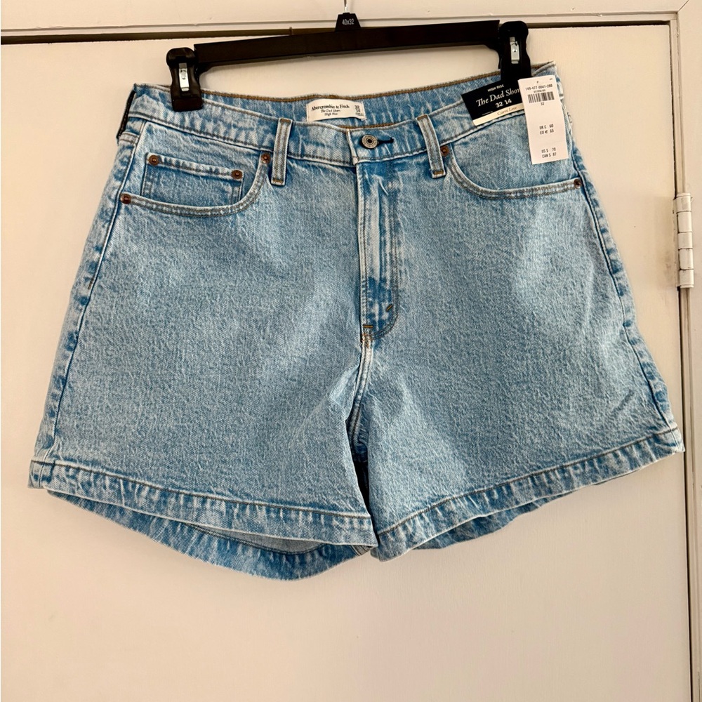 Abercrombie & Fitch Light Blue Denim Jean Shorts